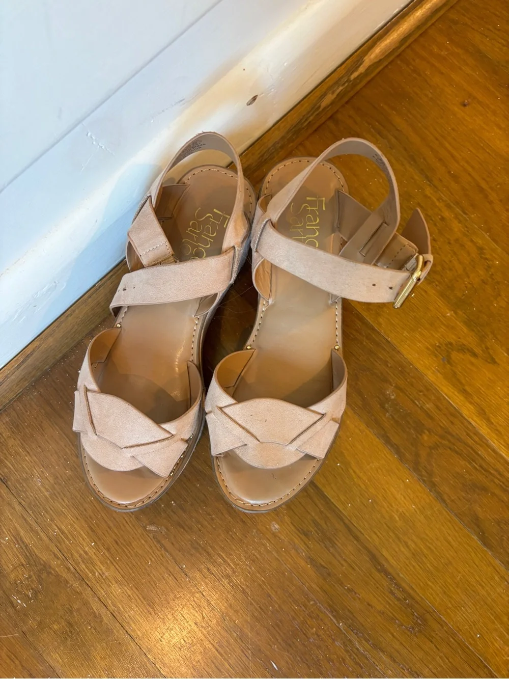 Franco Sarto Wedge Platform Sandals in Tan